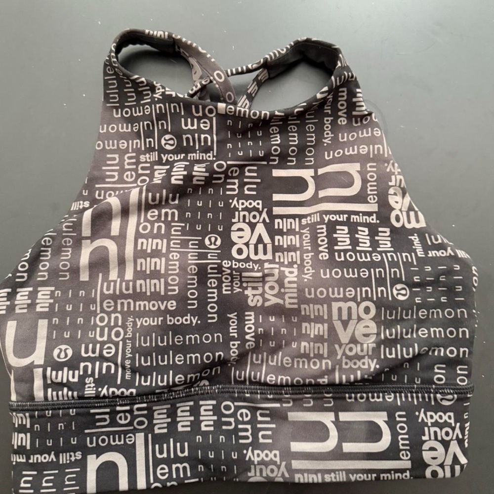 Lululemon Black and Gray Sports Bra
